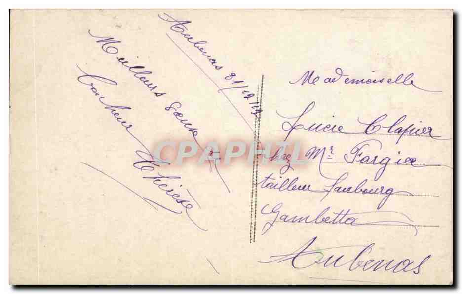 CPA Fantaisie Enfant — Rückseite