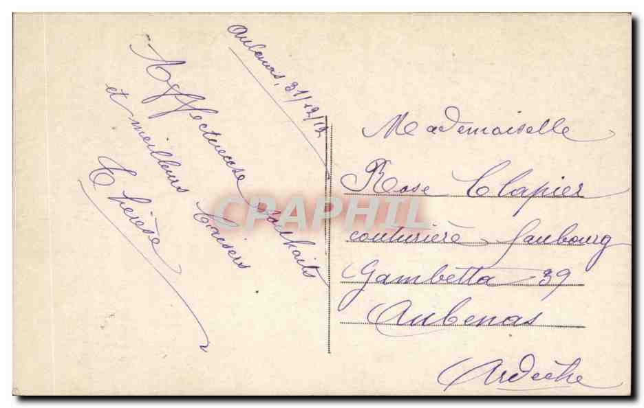CPA Fantaisie Enfant — Rückseite