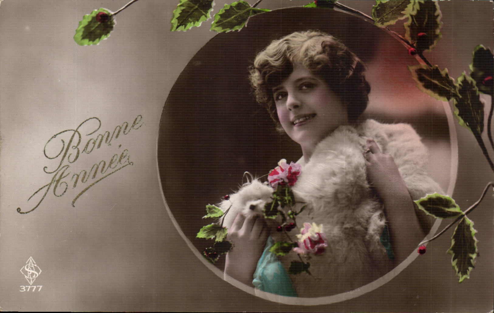 CPA Fantaisie Femme Bonne annee