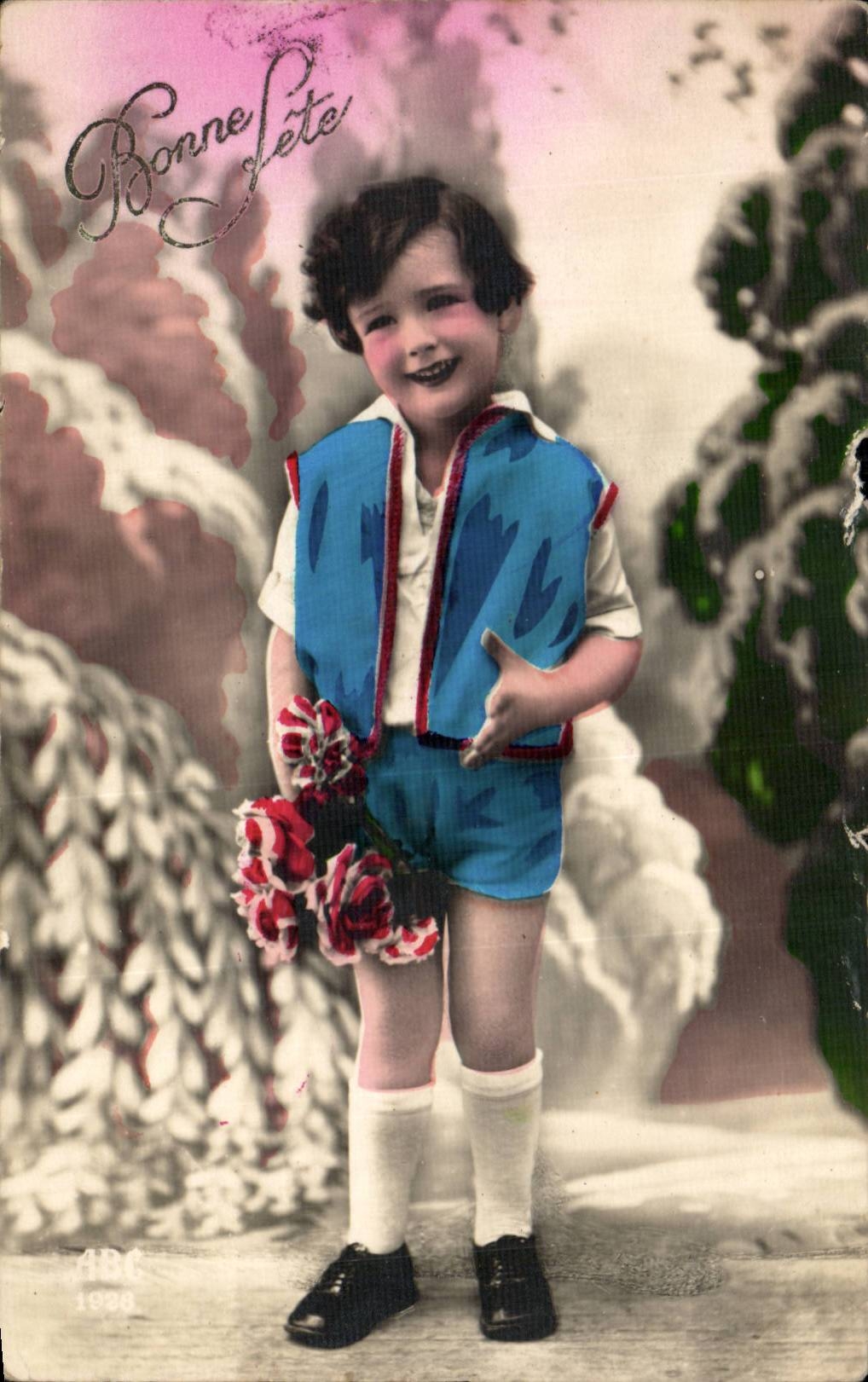 CPA Fantaisie Enfant Garcon Bonne fete