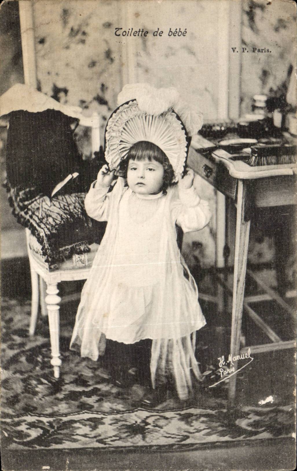 CPA Fantaisie enfant Toilette de bebe
