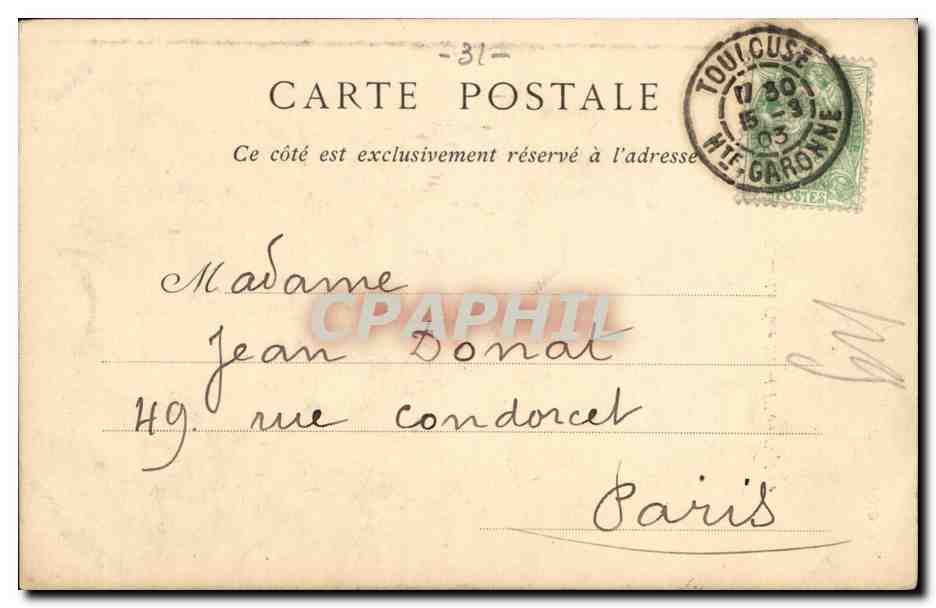 Toulouse — La Cour Henri IV au Capitole — Collections ND. Phot. — Verso