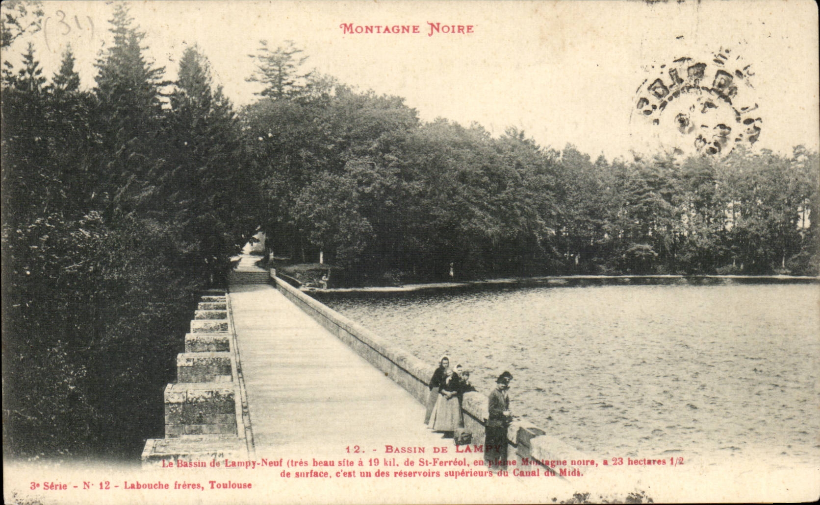 CPA Montagne noire Bassin de lampy