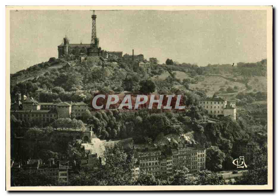 CPA Lyon Colline de fourvieres vue de la croix rousse Couvent des CArmes