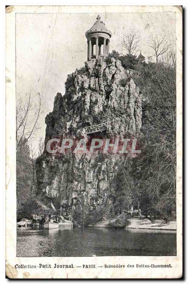 Belvedere der Buttes-Chaumont — Paris — Sammlung Petit Journal