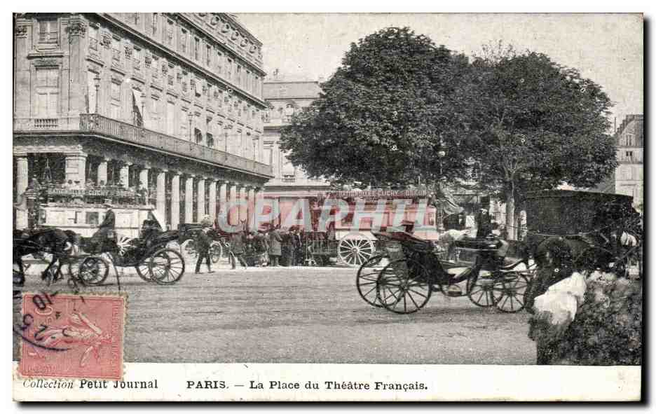 Paris CPA La place du theatre francais