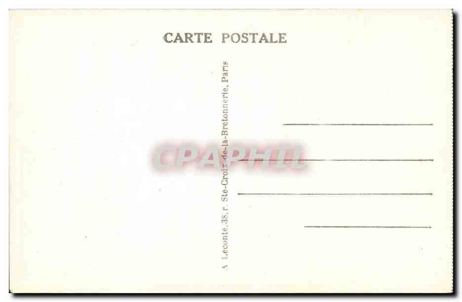 Paris CPA Place de la republique — Rückseite