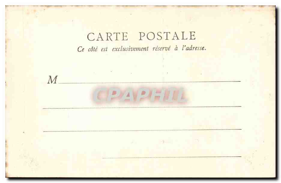 Paris CPA GRille du parc monceau — Verso