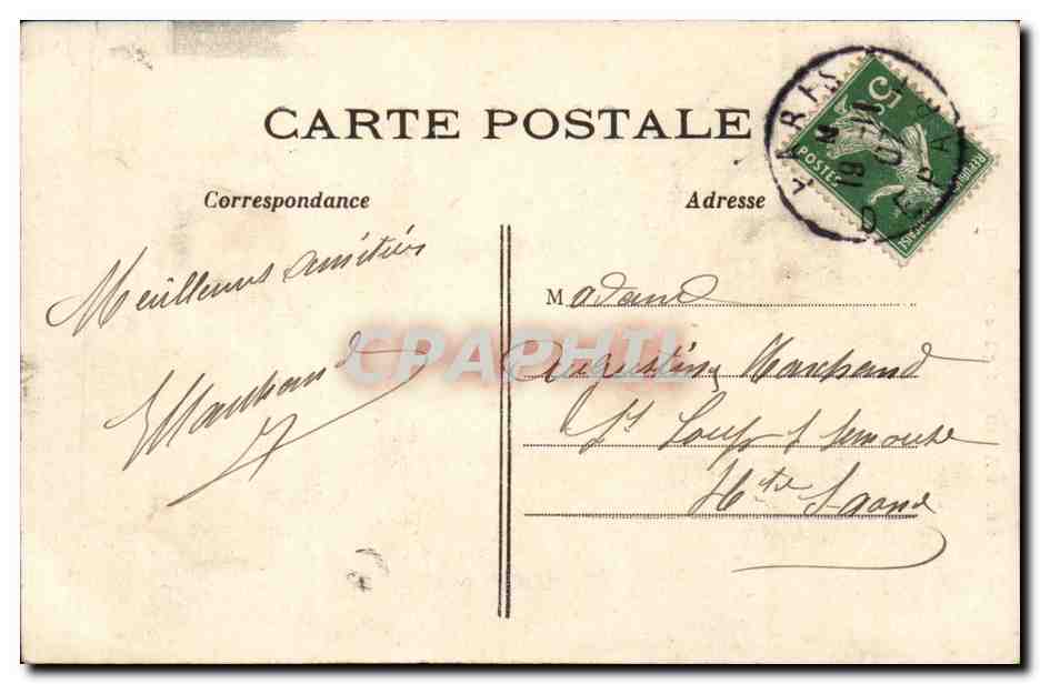 Paris CPA Notre Dame — Verso