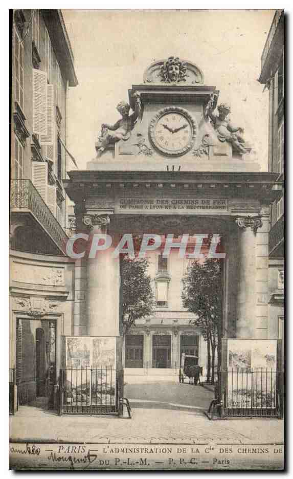 Paris CPA L'administration de la Cie des chemins de fer du PLM
