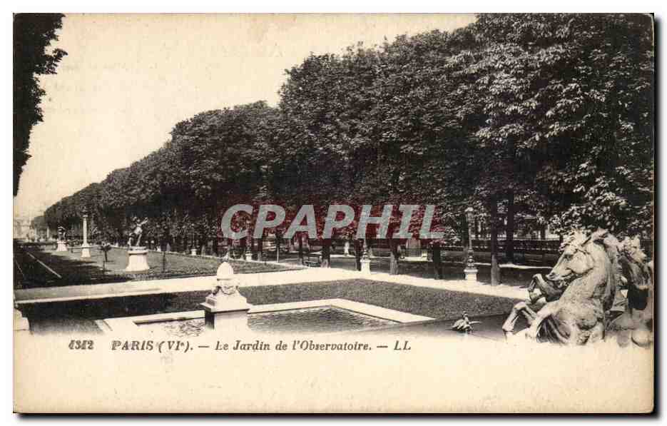 Paris CPA Jardin de l'observatoire