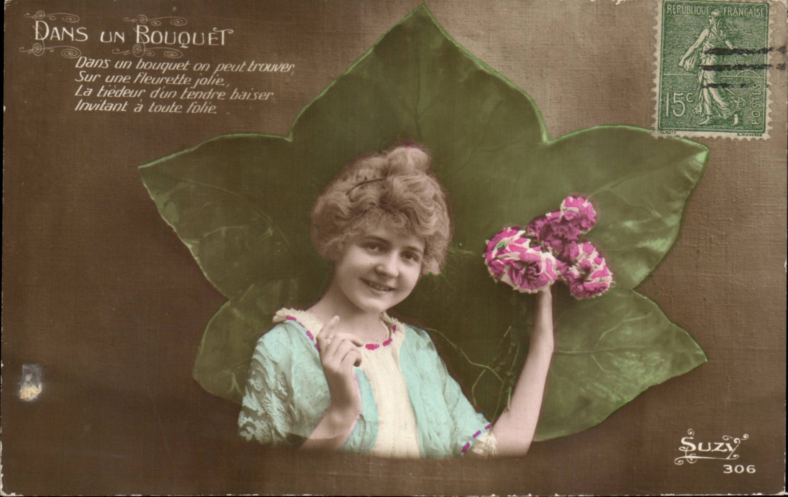 Fille dans un bouquet — Suzy 306 — éditeur Suzy