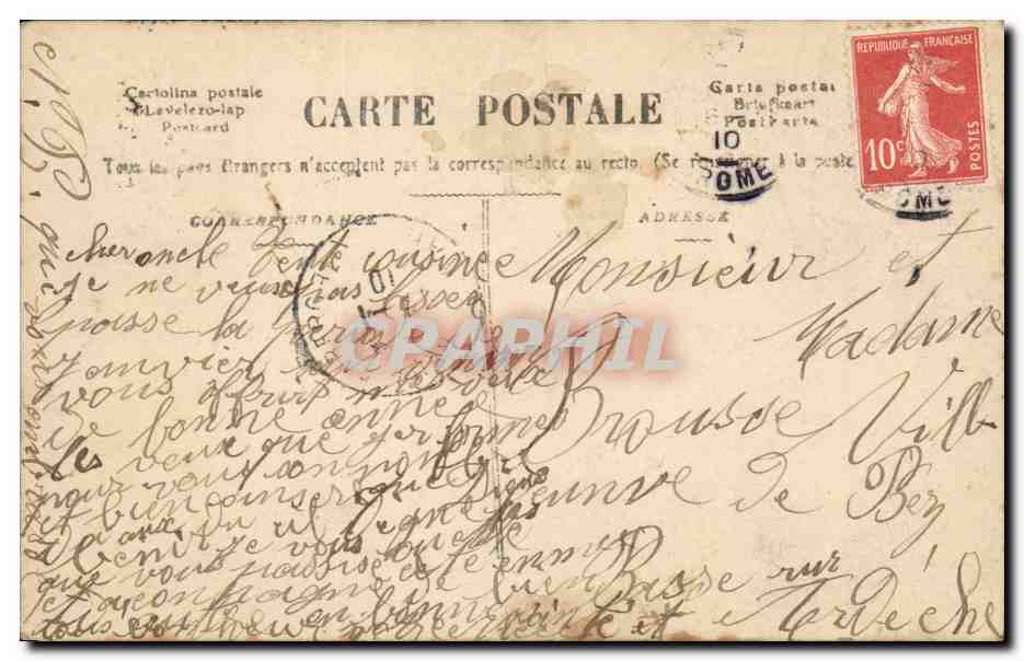 CPA Fantaisie Enfant Bonne et heureuse fete — Rückseite