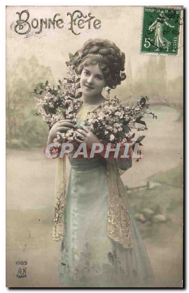 CPA Fantaisie Femme Bonne fete