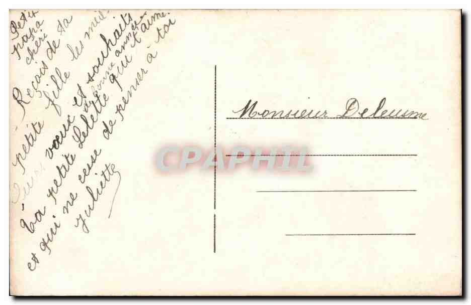 CPA Fantaisie Enfant Bonne annee — Rückseite