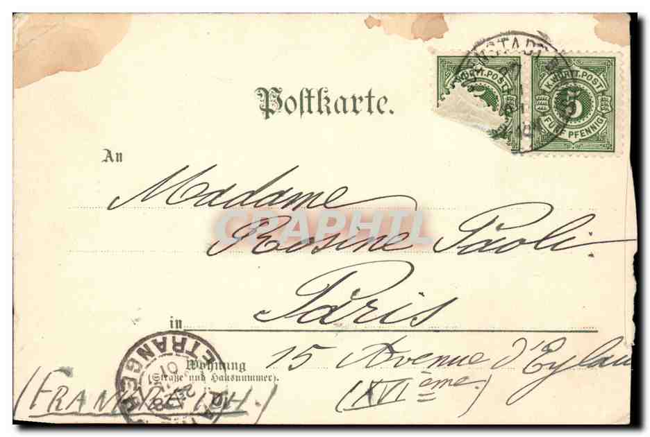 CPA Fantaisie Illustrateur Haissmann Maison dans la montagne ( Allemagne ) — Rückseite