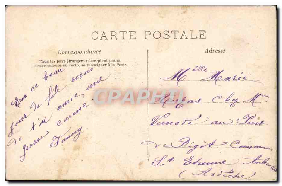 CPA Fantaisie Femme Joyeux anniversaire — Rückseite
