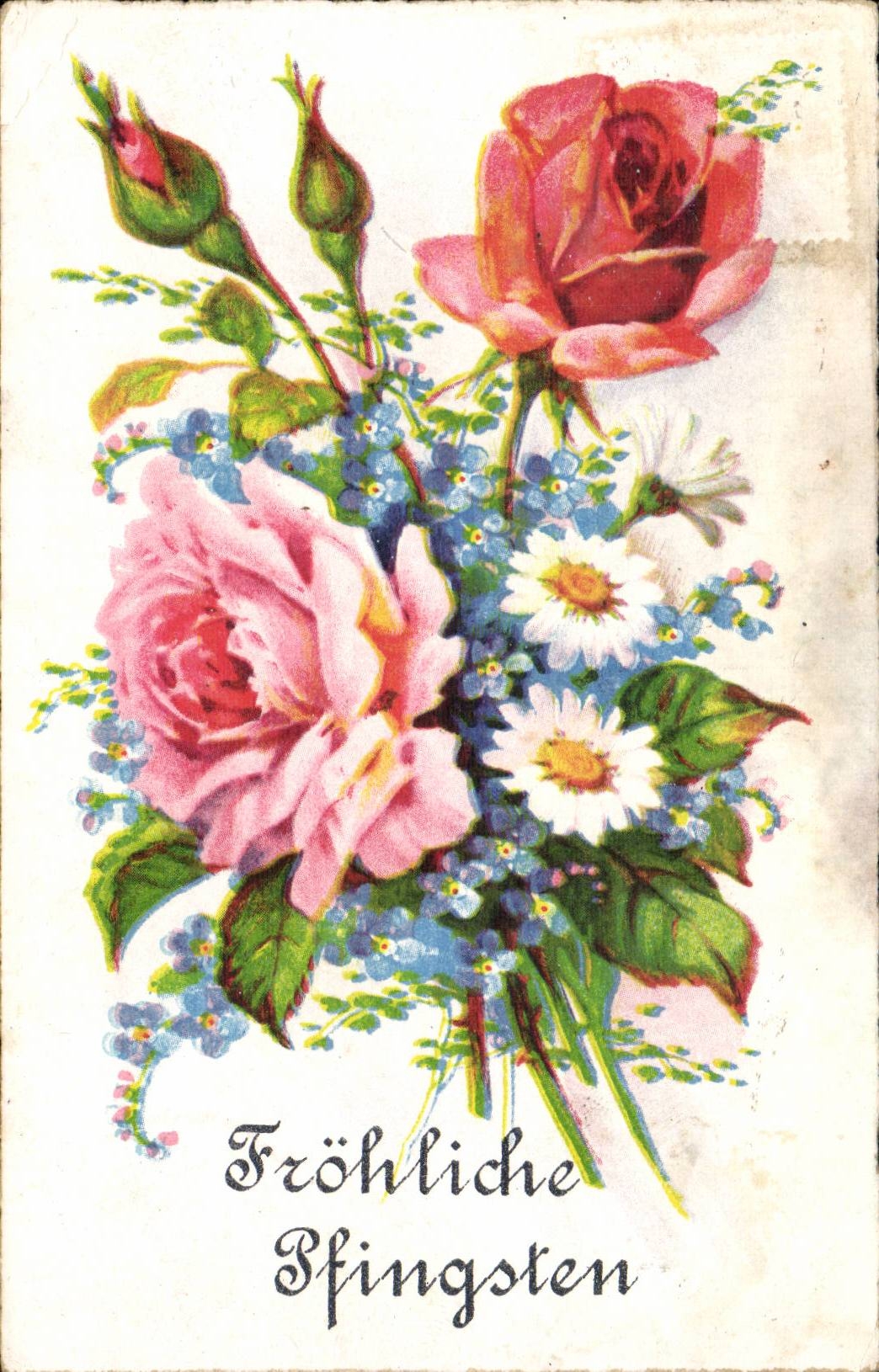 CPA Fantaisie Fleurs