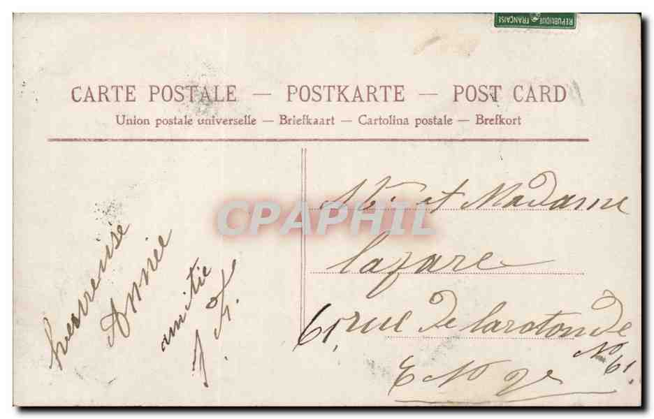 CPA Fantaisie Enfants Heureuse annee — Rückseite