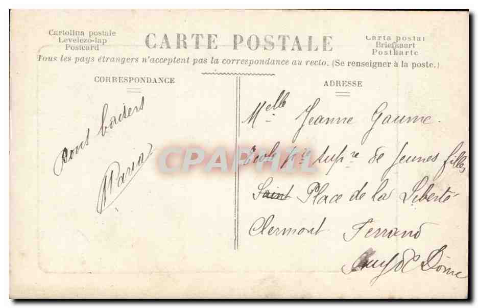 Jeune femme en robe rose — avec bouquet — éditeur inconnu, n° de série non visible — Rückseite