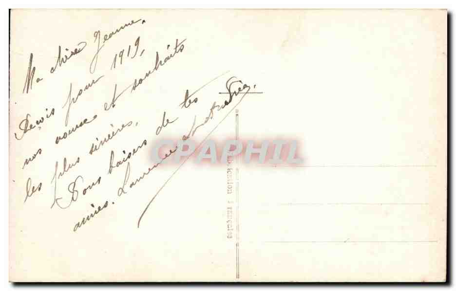 Couple amoureux — Bonne Année — LUX 144 — Verso