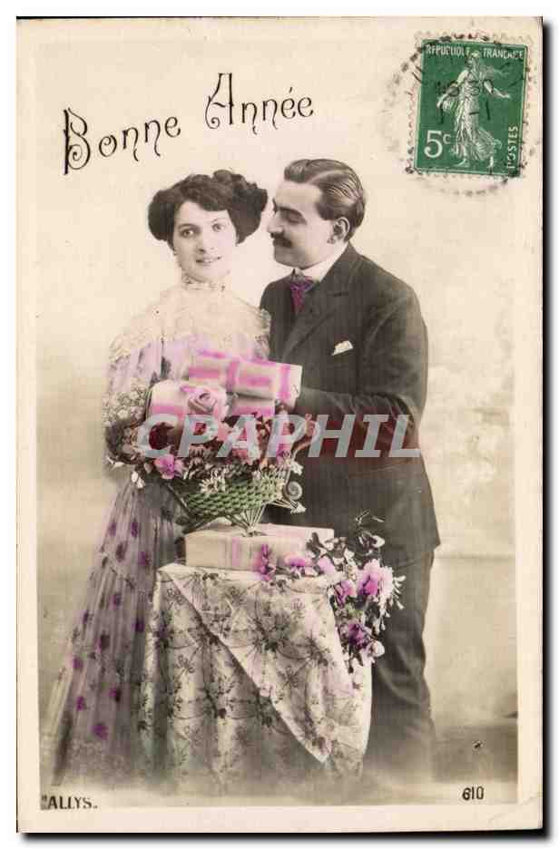 CPA Fantaisie Femme Bonne annee