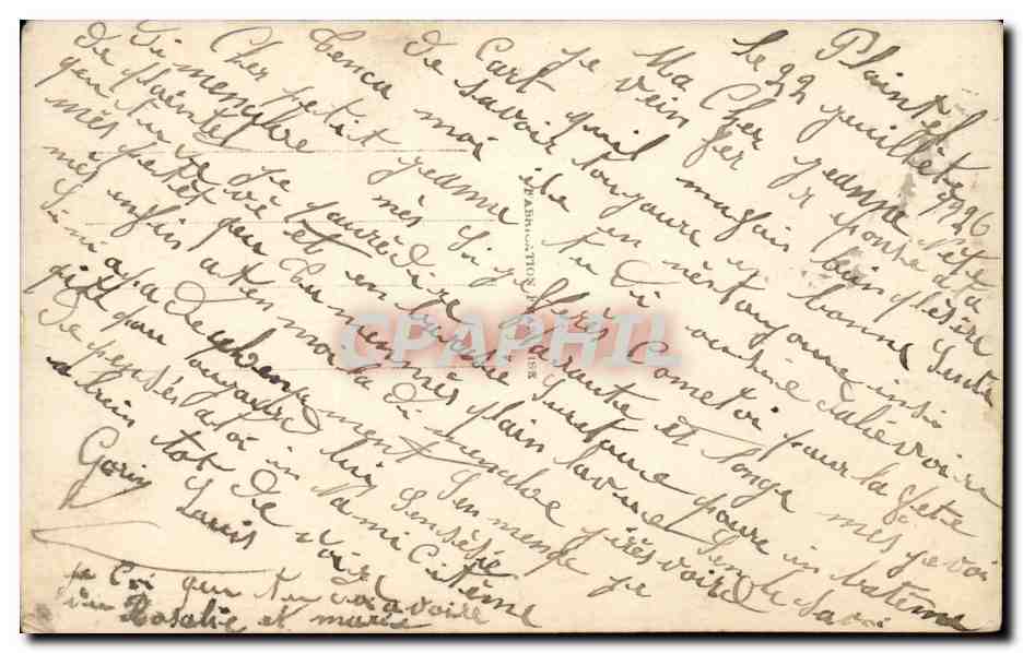 CPA Fantaisie Enfants — Verso
