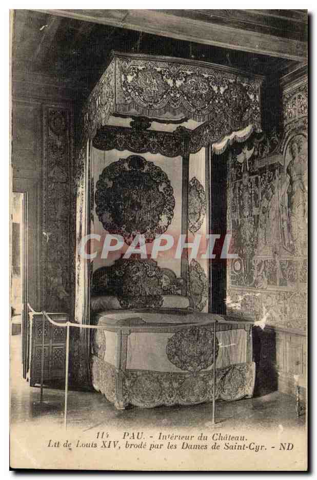 CPA pau Interieur du chateau