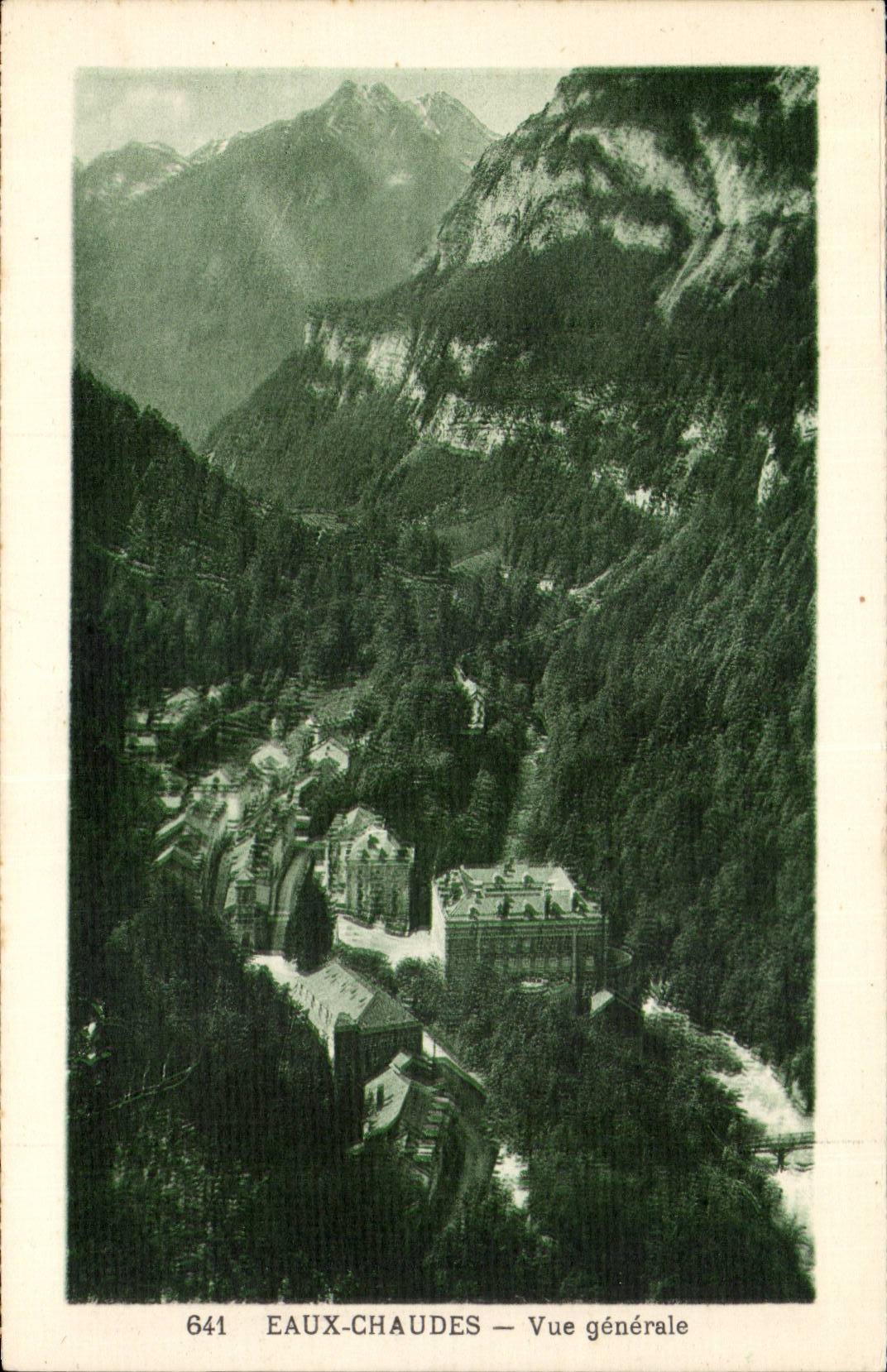 Eaux-Chaudes — Vue générale — éditeur MFTE, n° de série 641