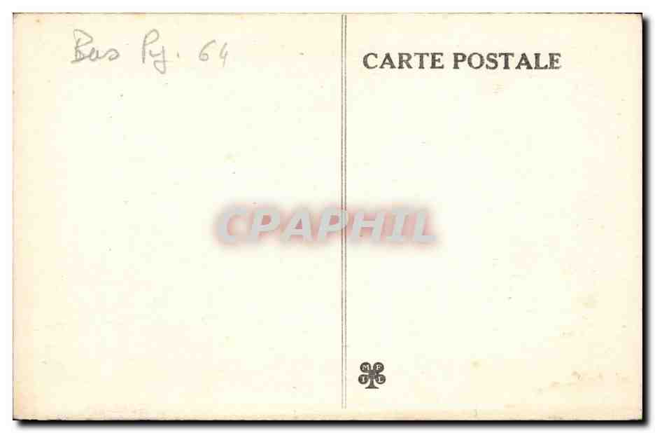 Eaux-Chaudes — Vue générale — éditeur MFTE, n° de série 641 — Verso