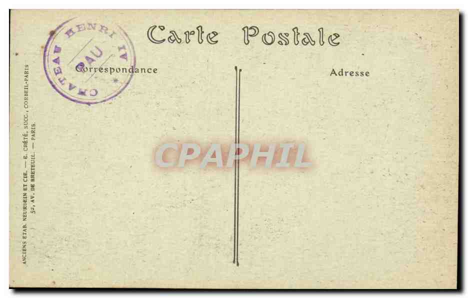 CPA Chateau de Pau Entree cour d'honneur — Verso