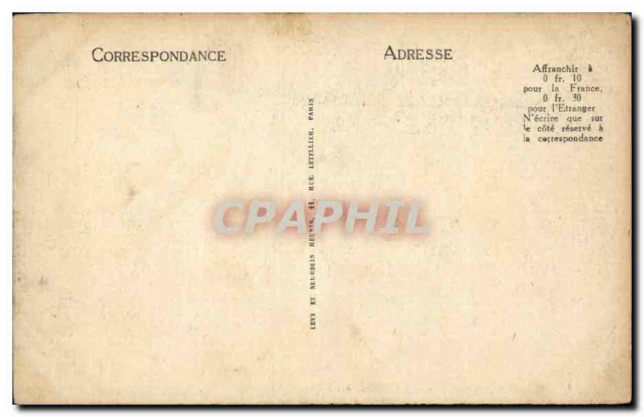 Paris CPA Le jardin des plantes — Verso