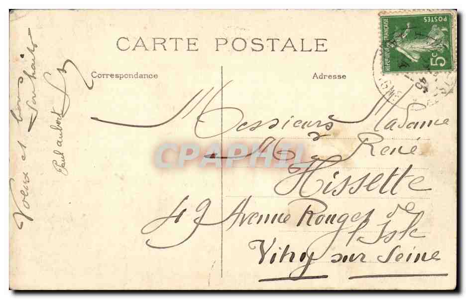 Paris CPA La Tour Saint Jacques — Verso