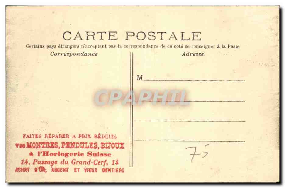 Paris — Musée de Cluny — Cour d'entrée, côté droit — Éditeur : 105 — Rückseite