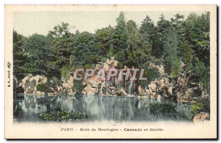 Paris CPA Bois de Boulogne Cascade et grotte