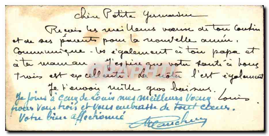 CPA Fantaisie Enfant et chien dog — Verso