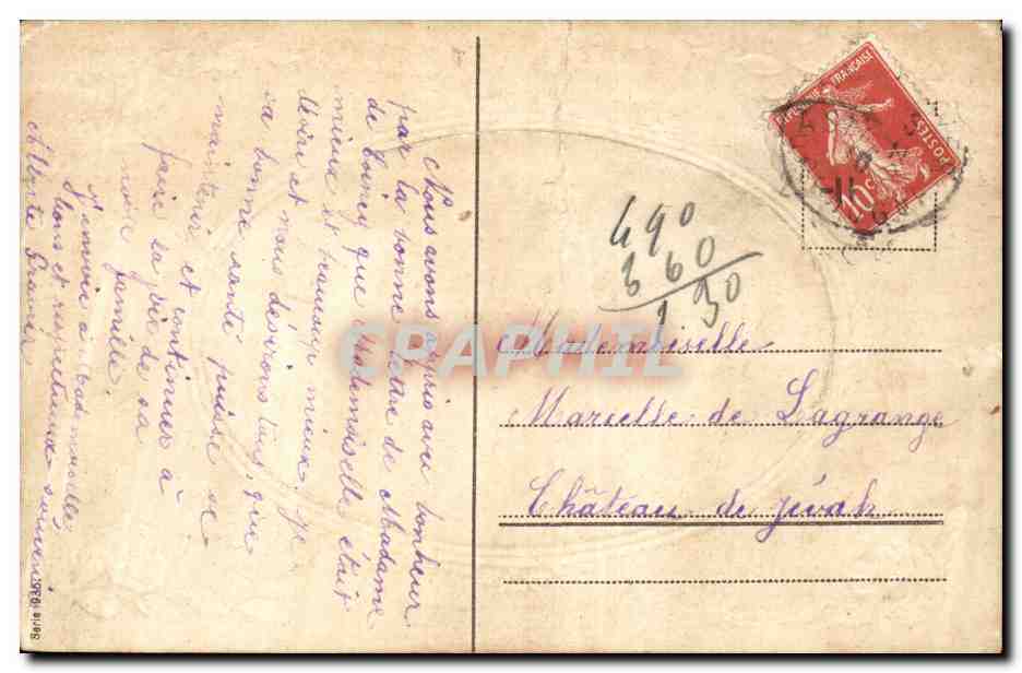 CPA Fantaisie Enfant et femme — Rückseite