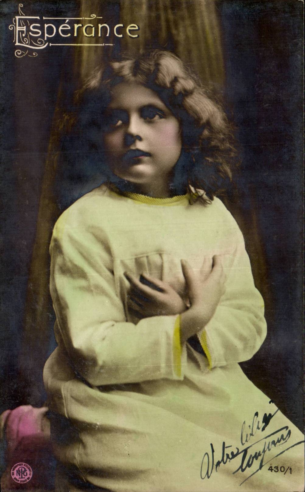 CPA Fantaisie Enfant Esperance