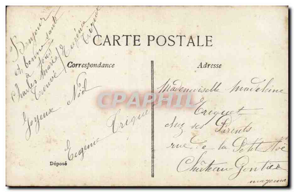 CPA Fantaisie Enfant Femme Poupees — Rückseite