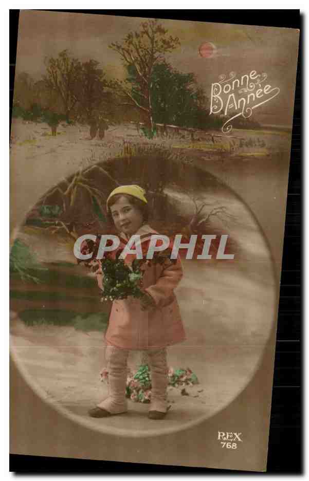 CPA Fantaisie Enfant Bonne annee