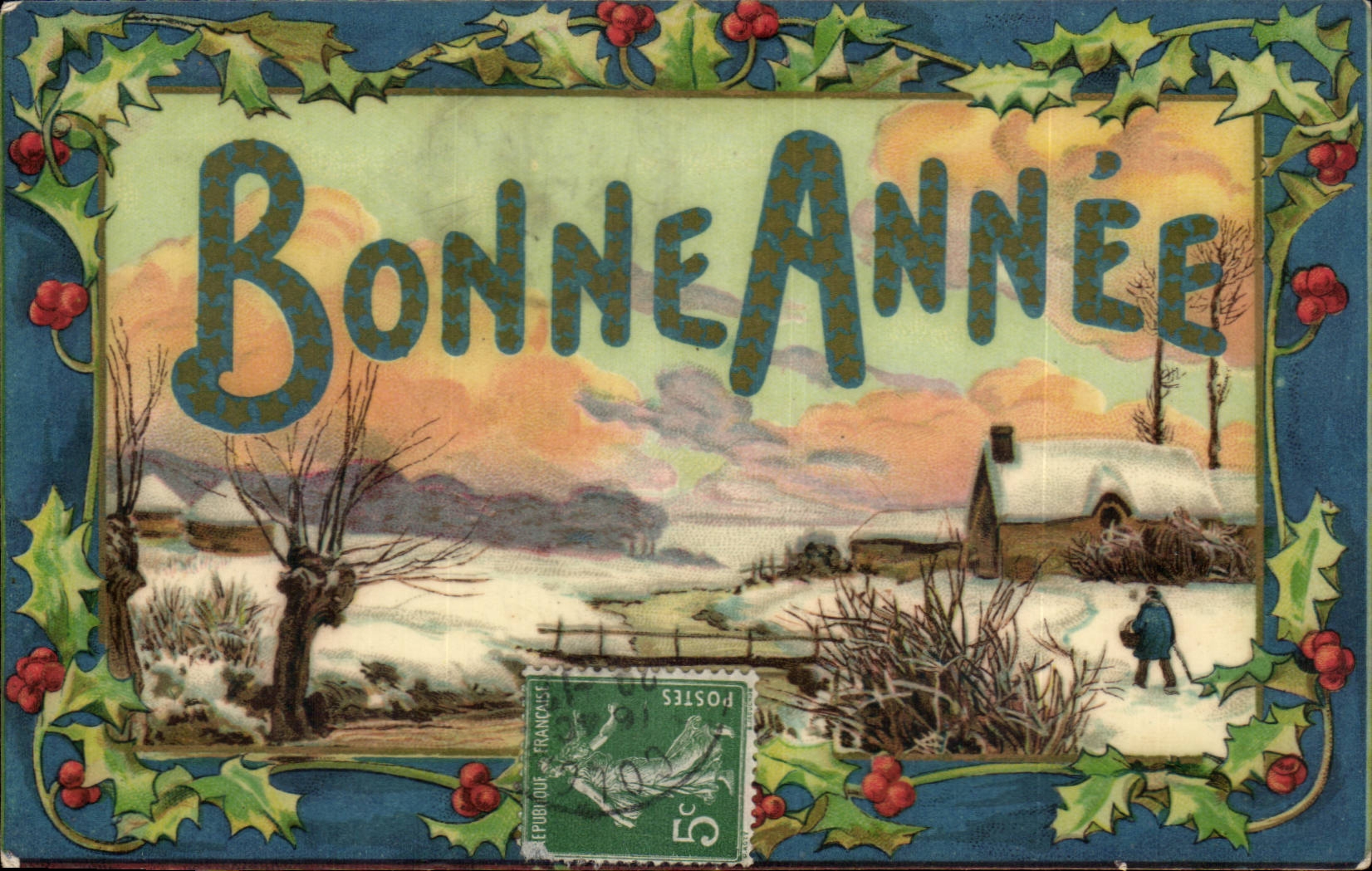 CPA Fantaisie Bonne annee