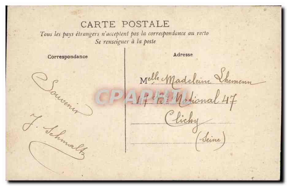 CPA Fantaisie Enfant Heureuse Paques Easter — Rückseite