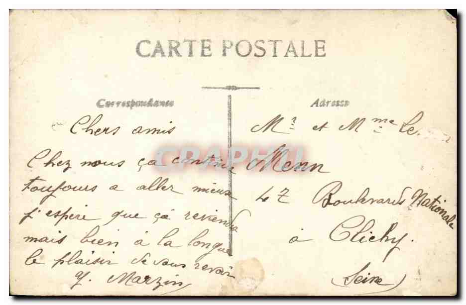 CPA Fantaisie Enfant Anniversaire — Rückseite