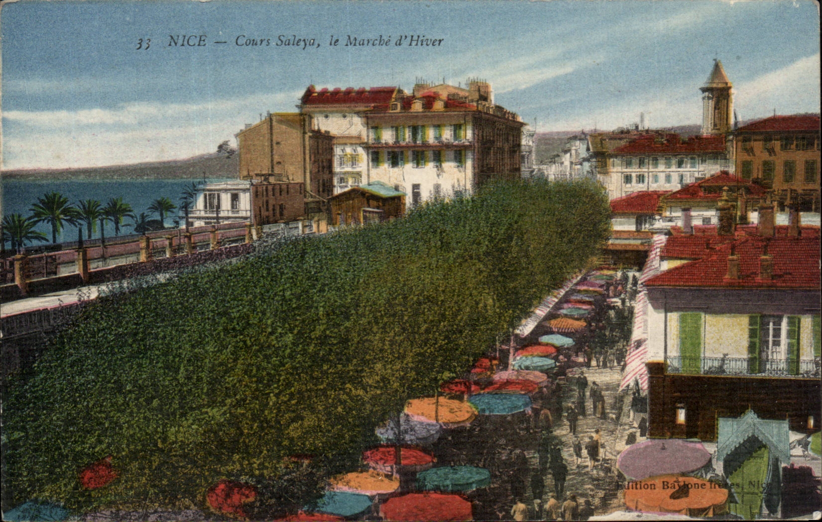 CPA Nice Cours Saleya le marche d'hiver