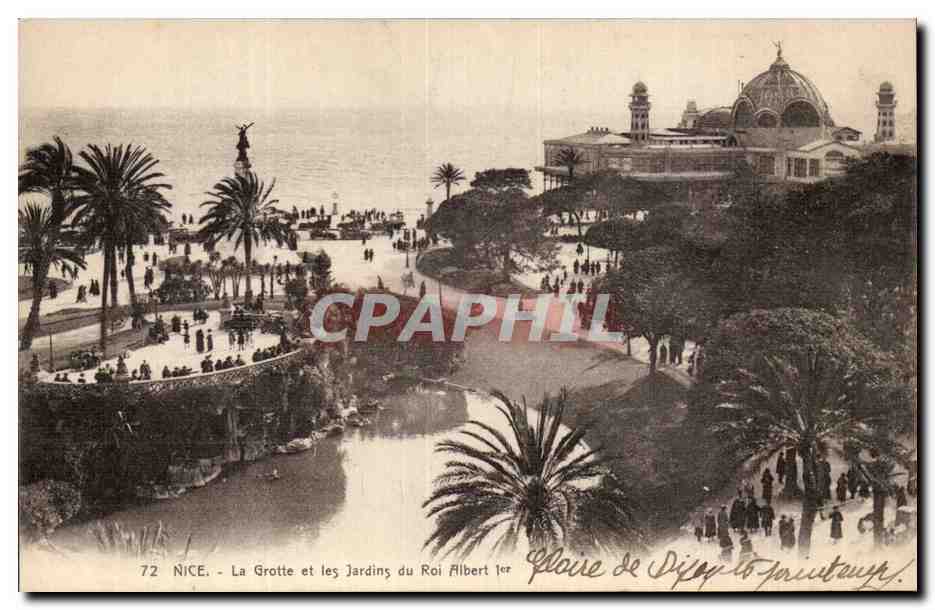 CPA Nice la groette et les jardins du roi Albert 1er