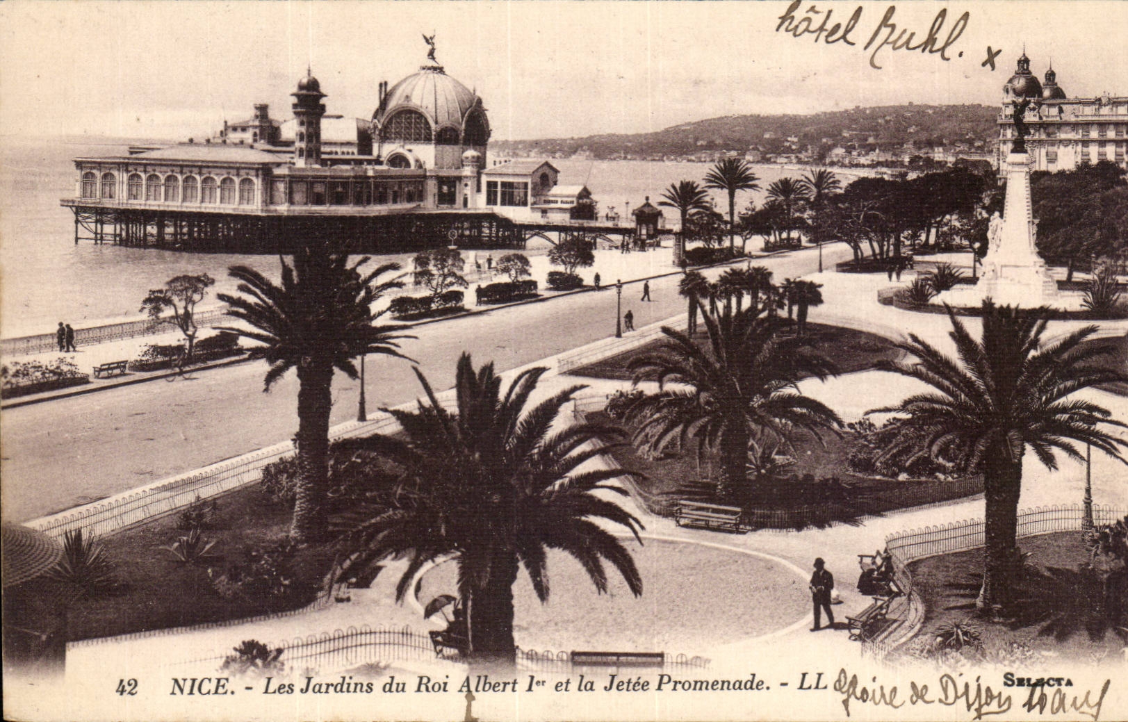 CPA Nice Les jardins du roi Albert 1er et la jetee promenade