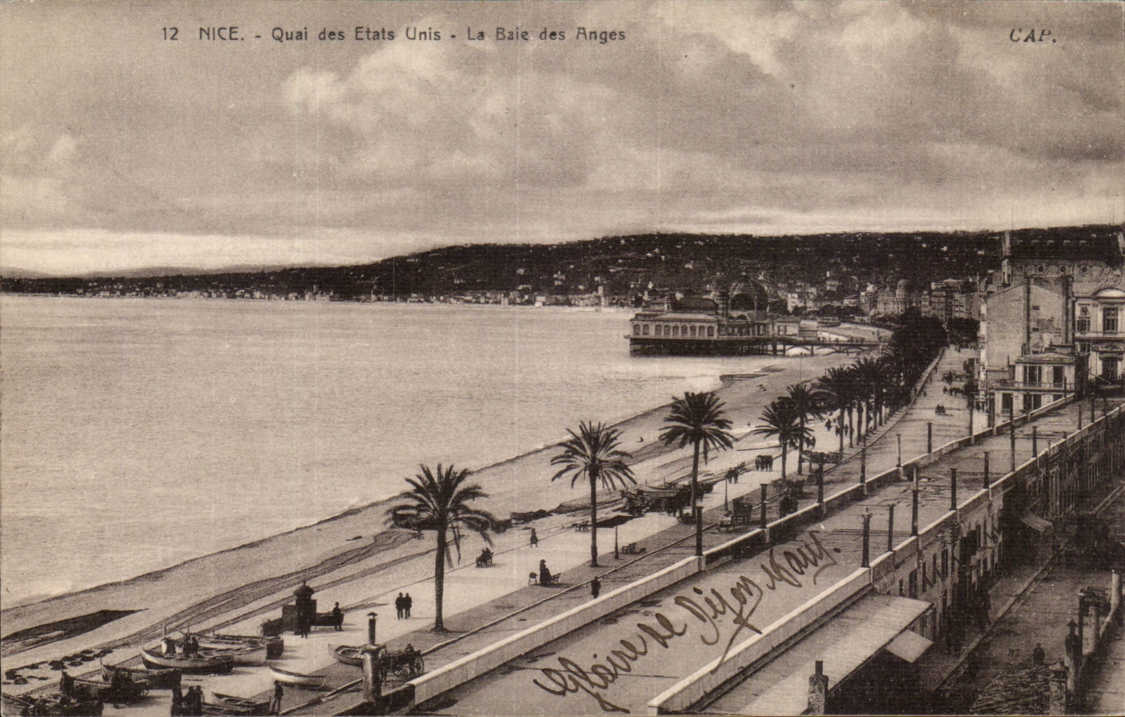 CPA Nice Quai des etats unis La baie des anges