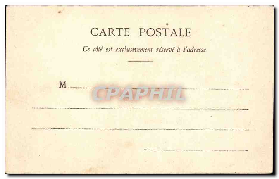 Paris CPA Bois de boulogne Le chateau de madrid — Rückseite