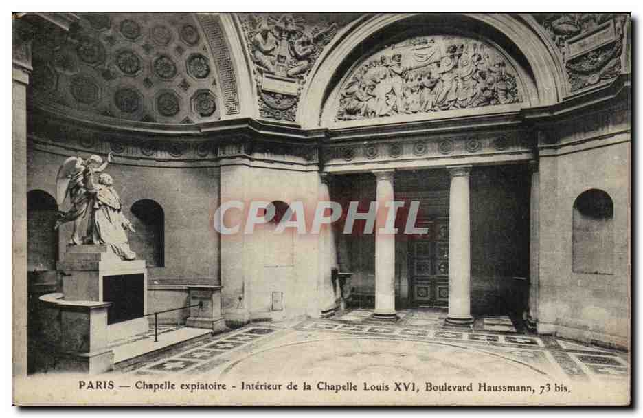 Paris CPA Chapelle expiatoire Interieur de la chapelle Louis XVI Boulevard Haussmann 