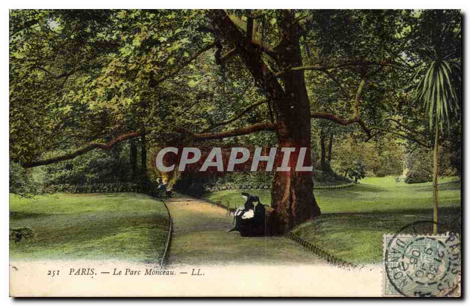 Paris CPA le parc Monceau